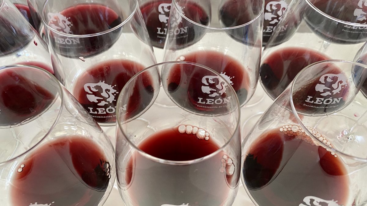 Copas de vino genérico de la DO León